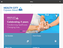 Tablet Screenshot of healthcitycaymanislands.com